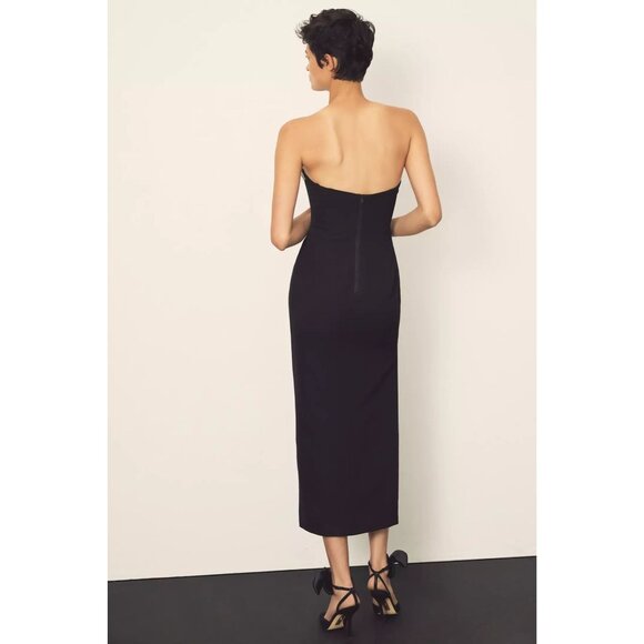 Bardot Black Midi Dress with Silver Accents - Picture 14 of 16